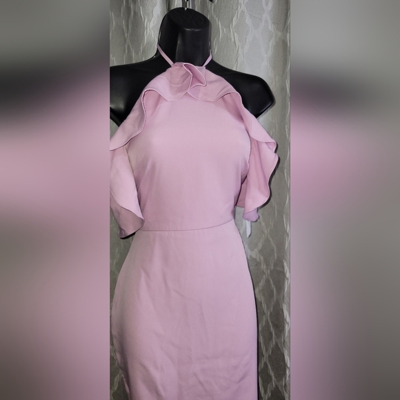 REVOLVE x By The Way Ruffle Halter Lavender Dress - Picture 5 of 7